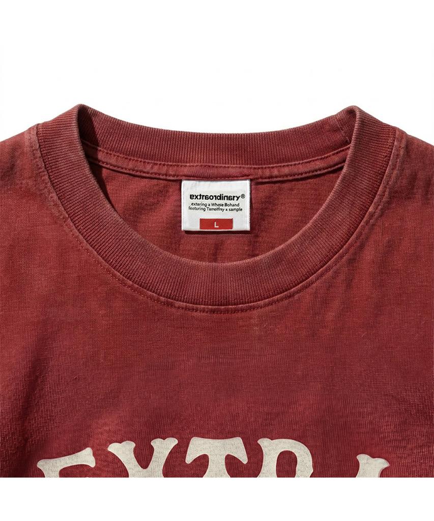 EXTRAORDINARY Pigment Ranch Pocket Tee Red
