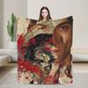 Damiano David Flannel Blankets Autumn  Super Soft Throw Blanket for Kids Adult Home Decor Pattern Bedspread Sofa Bed Cover