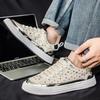 Мода Мужская Мода Тренд Повседневные Низкие Спортивные Туфли 2025 Осень Новинка Дизайн со Стразами Удобные Универсальные Слипоны Массивные кроссовки