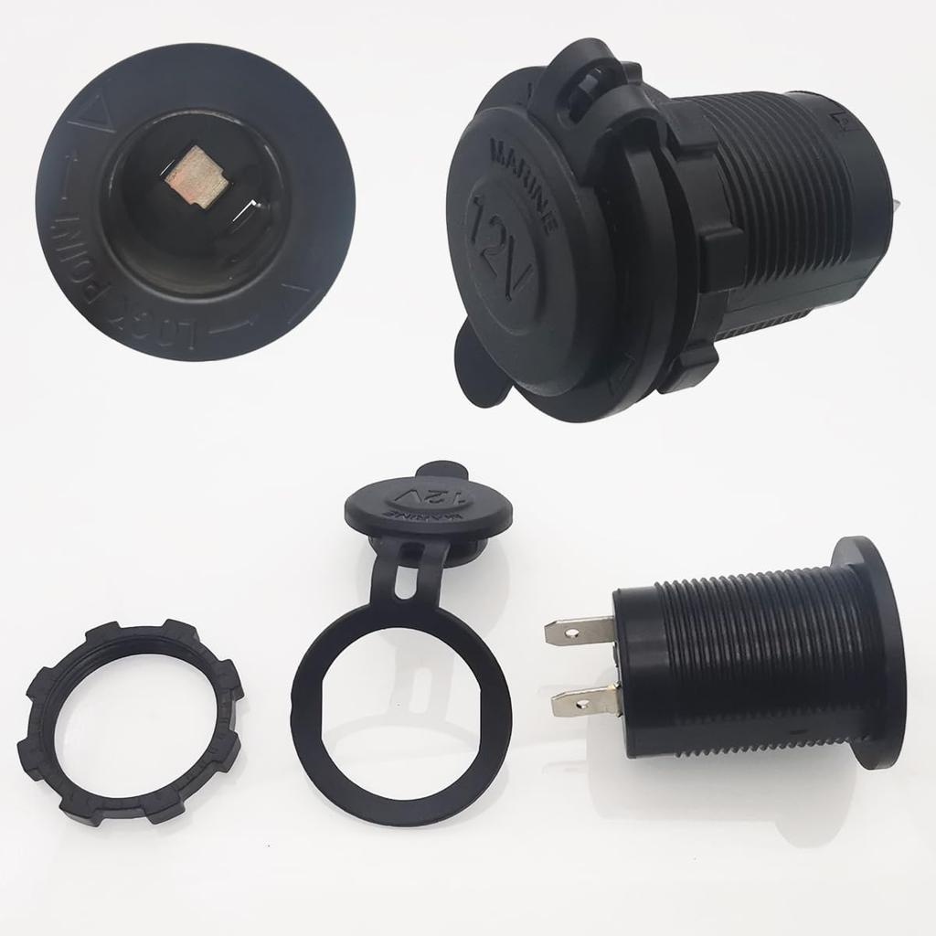 1 шт., водонепроницаемый штекер прикуривателя для мотоцикла, 60 см, с предохранителем, универсальный 12-24 В для автомобиля, лодки, мотоцикла