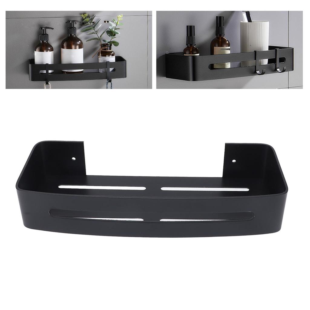 Настенное крепление Полка для ванной комнаты Душевая ванна Однослойная алюминиевая плавающая настенная полка для ванной комнаты