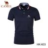 Camel 2024 Embroidery Summer Polo Shirt Men High Quality Men's Short Sleeve Breathable Top Business Casual Polo-shirt for Men