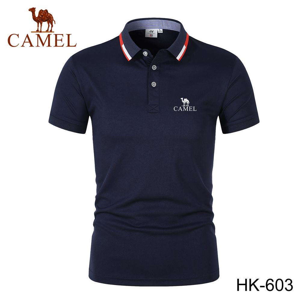 Camel 2024 Embroidery Summer Polo Shirt Men High Quality Men's Short Sleeve Breathable Top Business Casual Polo-shirt for Men