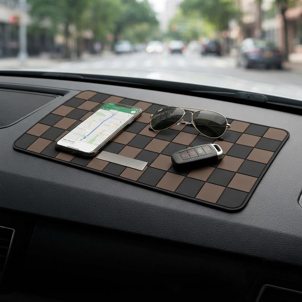 Car Dashboard Anti-slip Mat PVC Mobile Phone Navigator Car Mat Car Interior Fixed Key Mobile Phone Anti-Slip Mat