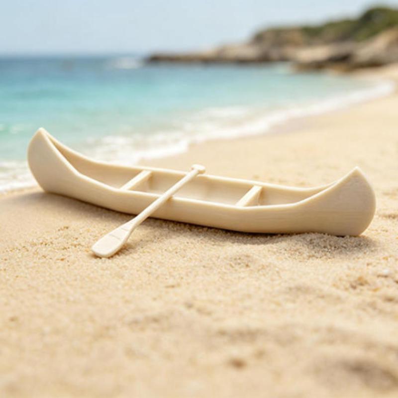 Miniature Sailing Boat 1 Set Canoe Ornament Perfect for Elegant Dollhouse Decor Display