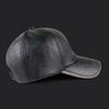 Осенне-зимняя бейсболка из искусственной кожи, дышащая, с металлическими люверсами, дизайн color-blocking, универсальный повседневный стиль, бейсболка
