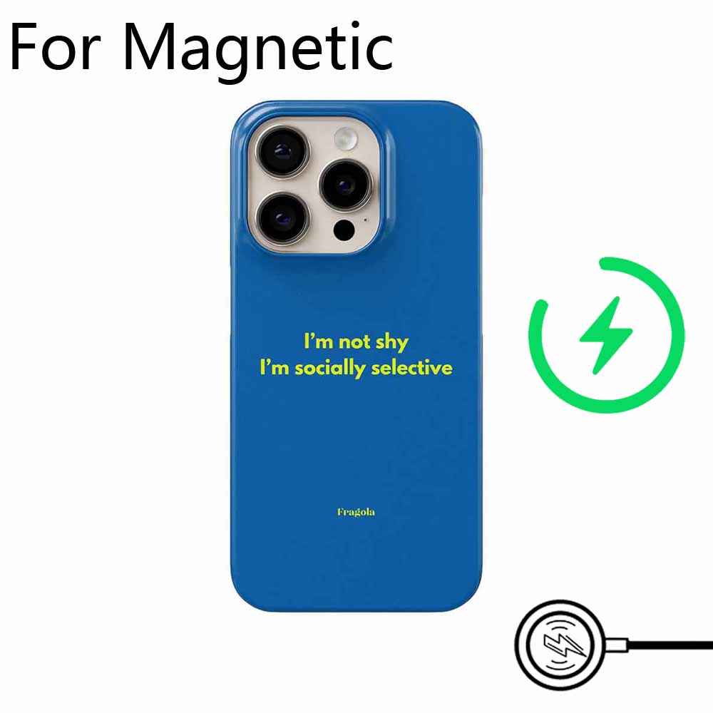 Clmj MEANS GIRLS Fashion Phone Case for iPhone 17 16 15 14 13 12 11 Pro Max Plus Air Luxury Magnetic Double-layer Back Cover