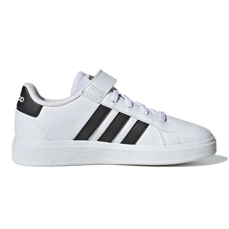 adidas Grand Court 2.0 Little Kid Белые Черные Детские Кроссовки Cloud-White Core-Black GW6521