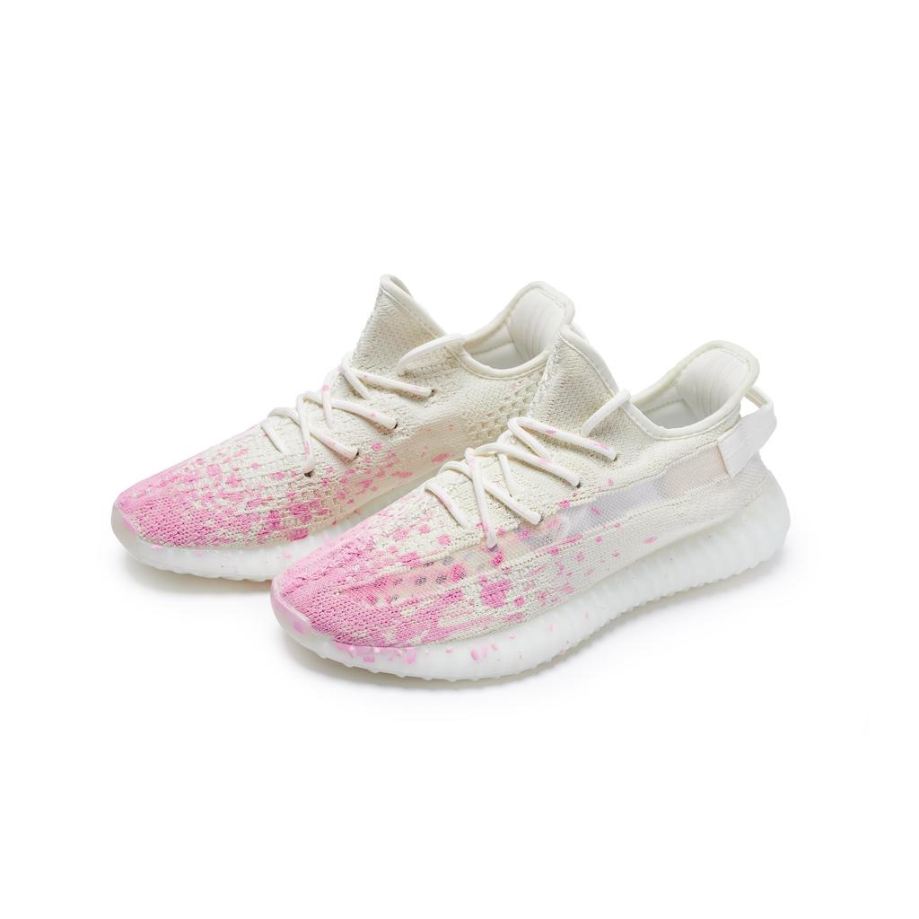 Adidas Originals Yeezy Boost 350 V2 Casual Shoes Unisex Low Top Pink/White HQ6316(Team80-S-BOX)