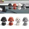 Cute Simulated Dog Figurine Resin Dog Ornament Car Accessories Dog Animal Model  Children Kids