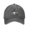 Family Movie 2025 Chicken Jockey For Player Women Retro Cowboy Washed Baseball Caps For Men Fans Denim Hats Hiking Peaked Cap