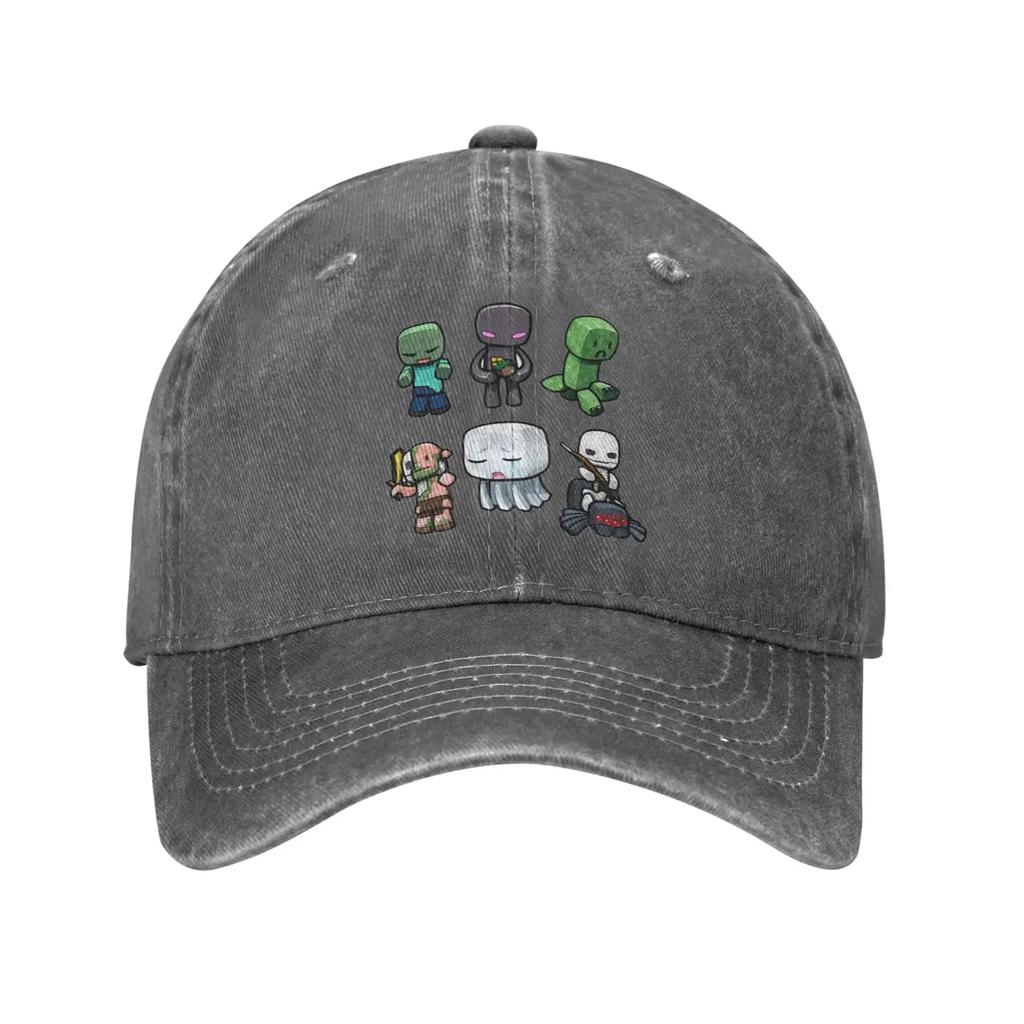 Family Movie 2025 Chicken Jockey For Player Women Retro Cowboy Washed Baseball Caps For Men Fans Denim Hats Hiking Peaked Cap