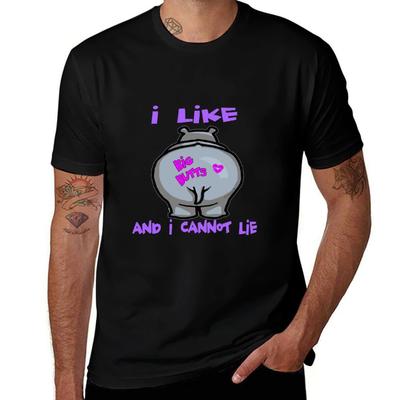 I Like Big Hippo Butts And I Cannot Lie Tshirt Outdoor Working Tshirt