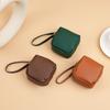 Elegant Mini Storage Bag Soft Leather Small Coin Purse Car Key Bag Unisex