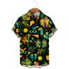 Hawaiian Men's Shirt Cat Printed Short Sleeve Tops Beach Vacation Sunset Harajuku Clothing Unisex Style Shirts