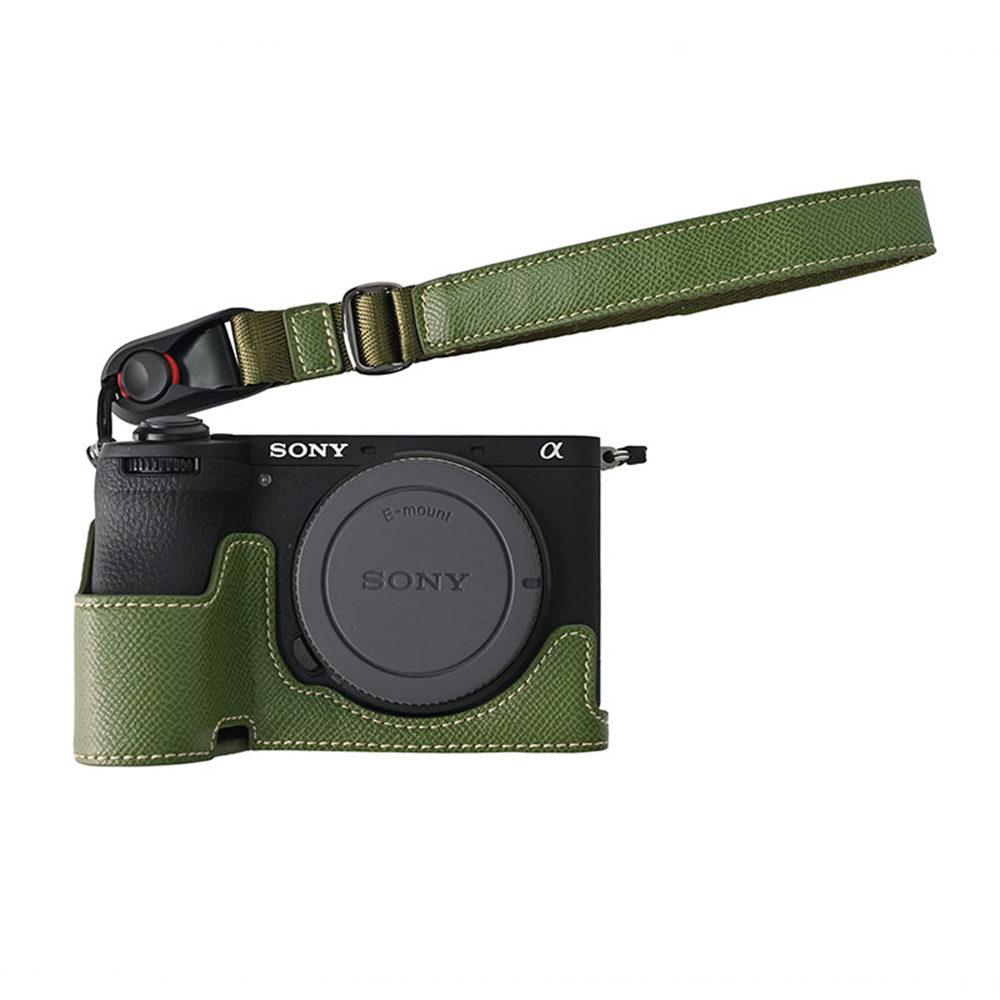 Получехол из искусственной кожи для камеры Sony A6700, крышка с отверстием для аккумулятора, скин