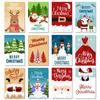 12pcs/set with Envelopes Party Invitation Cards Santa Claus Christmas Note Card  Friend Gift