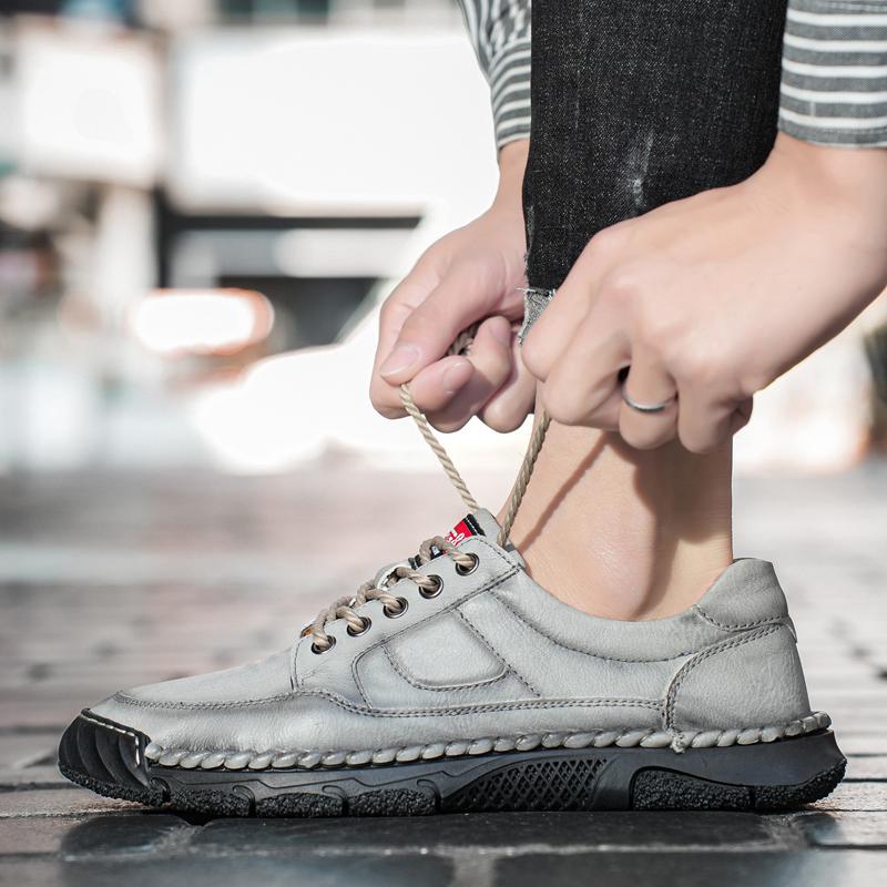 38-48 Мужские Большие Размеры Чистый Ручной Работы Повседневные Туфли Из Резиновой Кожи Мягкие Подошвы Свадебные Туфли