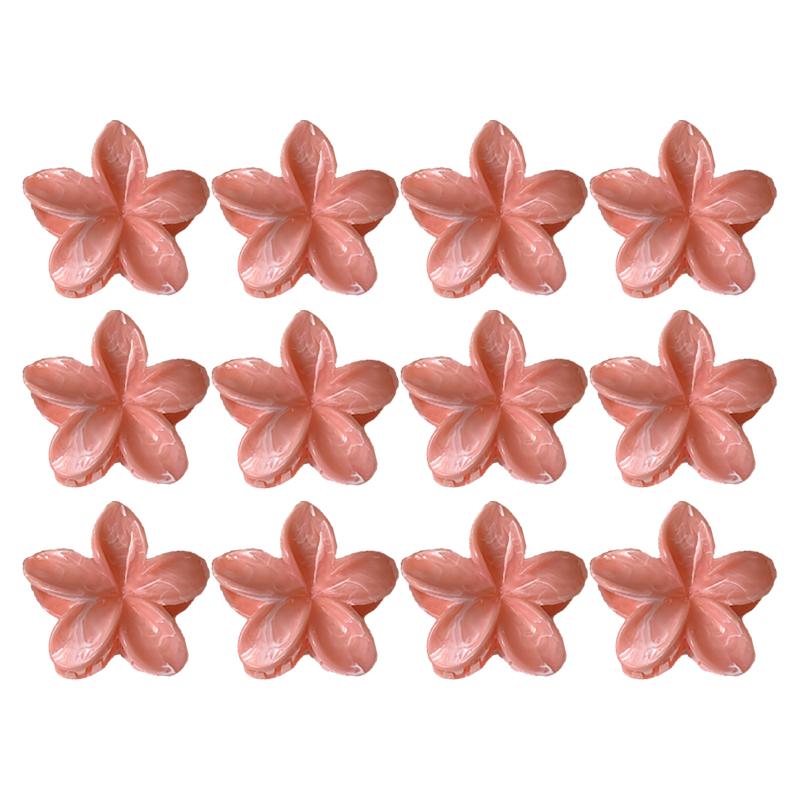 Gradient Frangipani Hair Clip Female Versatile Sweet Resort Fairy Shark Clip Vintage Hair Accessories