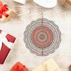 Open - A Piece of Indian Mandala Design Pattern for Outdoor Courtyard And Garden Decoration, Wind-Powered Outdoor Hanging Windmill