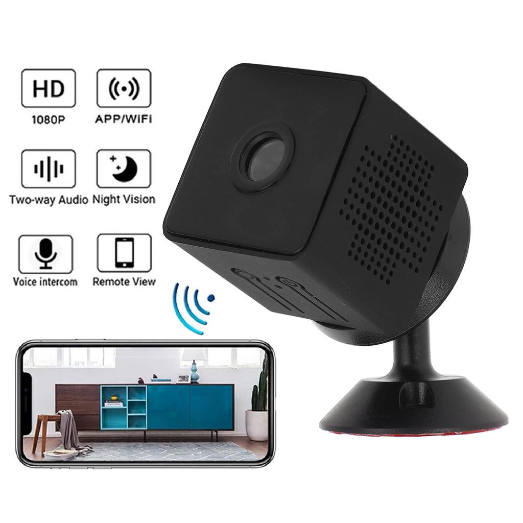 WiFi Small Camera Easy To Install Compact 140 Degrees Viewing Angle Motion Detection Small Pet Baby Camera for Indoor Security