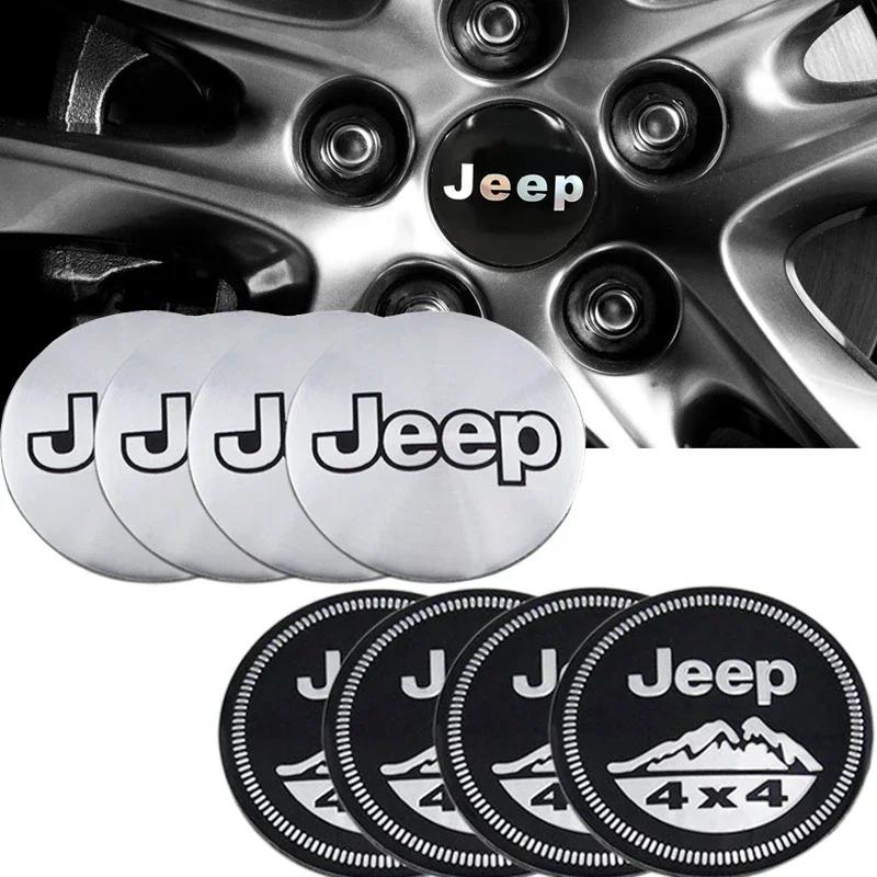 4 шт. Наклейки на центральные колпачки ступиц колес для Jeep Grand Commander Cherokee Patriot Wrangler Grand Cherokee Renegade Liberty Декор