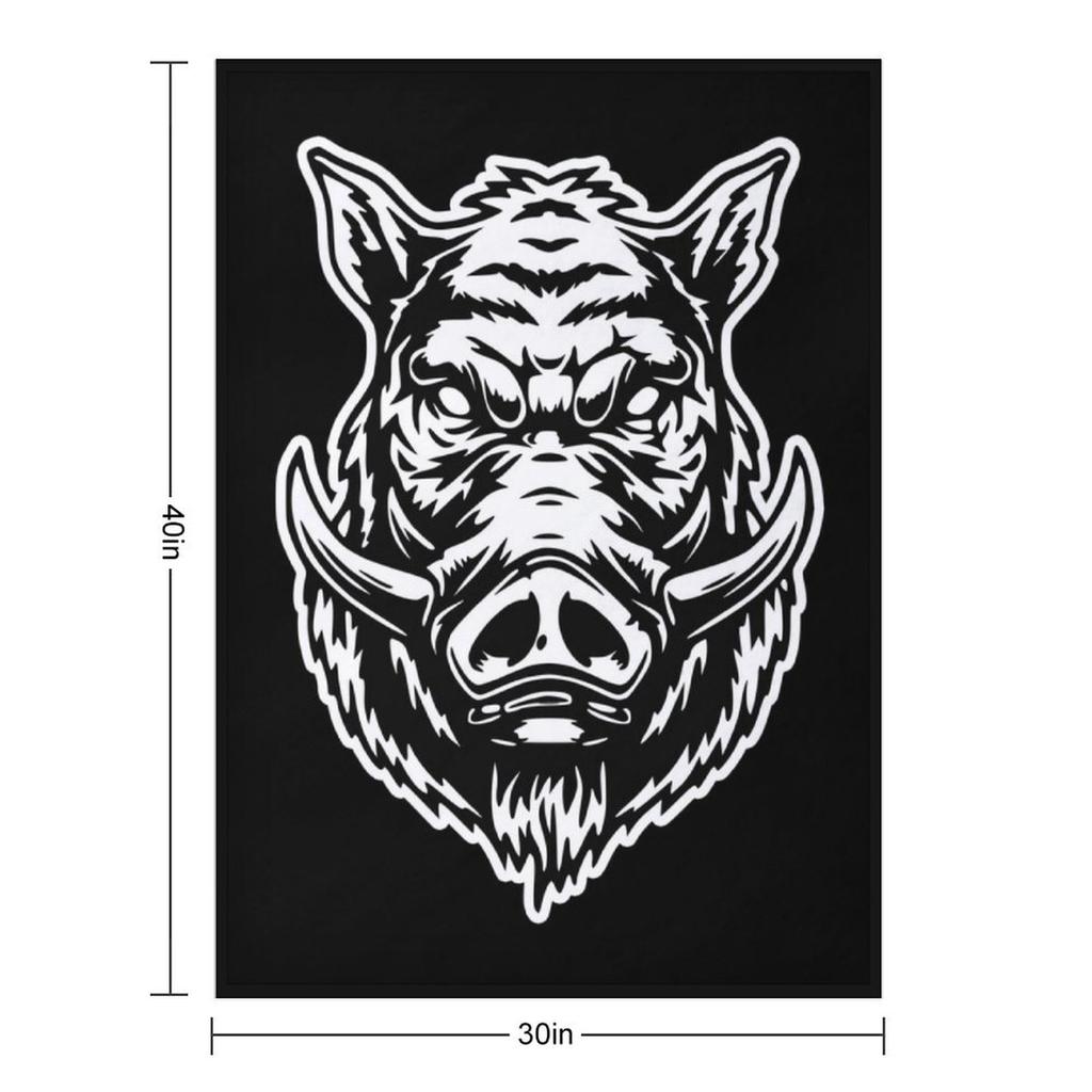 Wild Boar Throw Blanket Flannel anime Tourist Luxury Brand Blankets