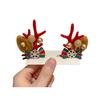 1 Pair Christmas Hairpins Festive Styles Reindeer Christmas Tree Snowman Santa Claus Plush Sequins Decor Hair Clips