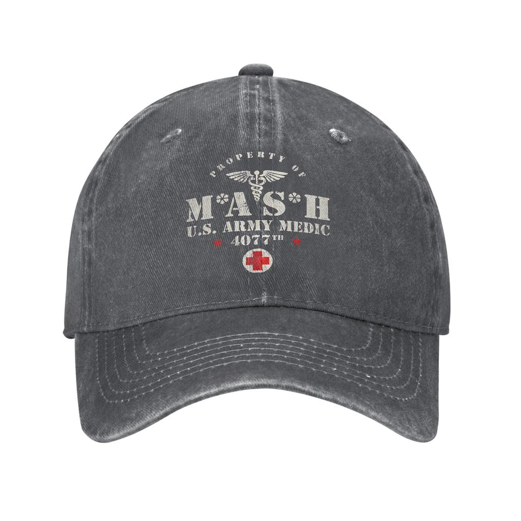 MASH 4077 Casual Baseball Cap Hiking Fishing Trucker Hat Summer Breathable Female Male y2k Cool Snapback Cap