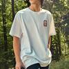 Timberland Футболка с коротким рукавом и принтом American Vintage, мужские топы, белые A6CKA-100
