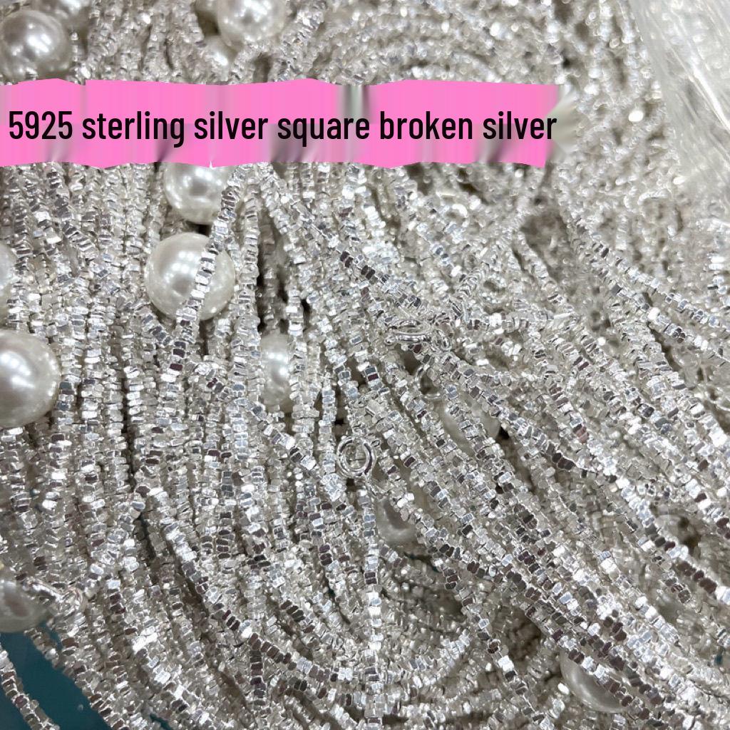 Стерлинговое серебро 925 Сломанные разделители для браслетов и ожерелий ручной работы