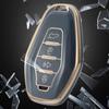 Чехол для ключей от машины с 4 кнопками для Chery Jetour X70 Plus Coupe X70s X90 X95 X70m X95pro, умный металлический кожаный брелок с дистанционным управлением, чехол в виде ракушки
