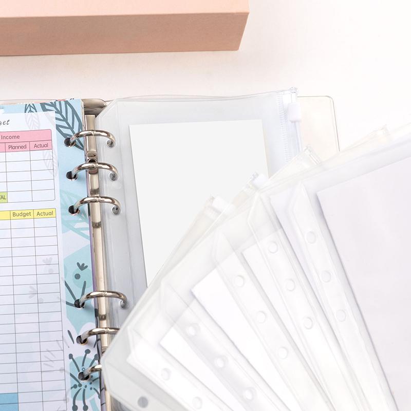 Бюджетный планер формата А6 с 12 бюджетными карточками, 8 карманами для билетов и наклейками для DIY. Портативный блокнот для DIY, книга сбережений