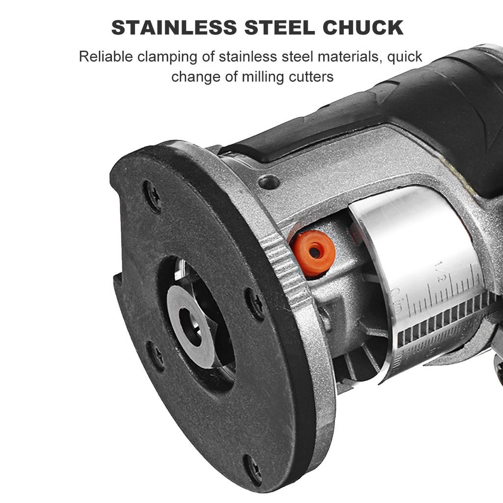 Электрический триммер 2300 Вт 40000 об/мин Ручной триммер для дерева Деревообработка Гравировка Пазование Пальцевая фреза Ламинаторезный станок Комплект