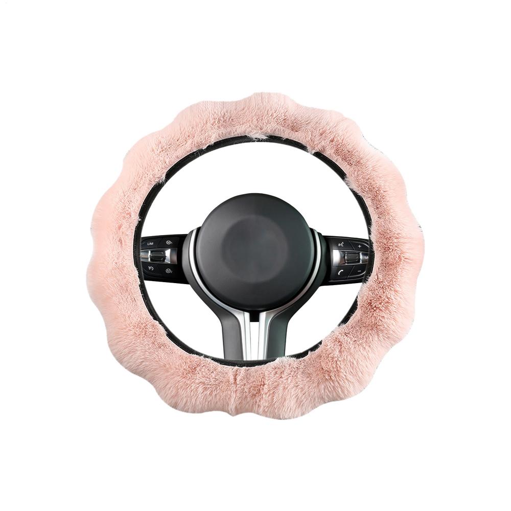 Plush Steering Wheel Cover Auto Interior Supplies Warm Car Steering Wheel Cover For Drivers Men Women Sedans Trucks SUVs RVs