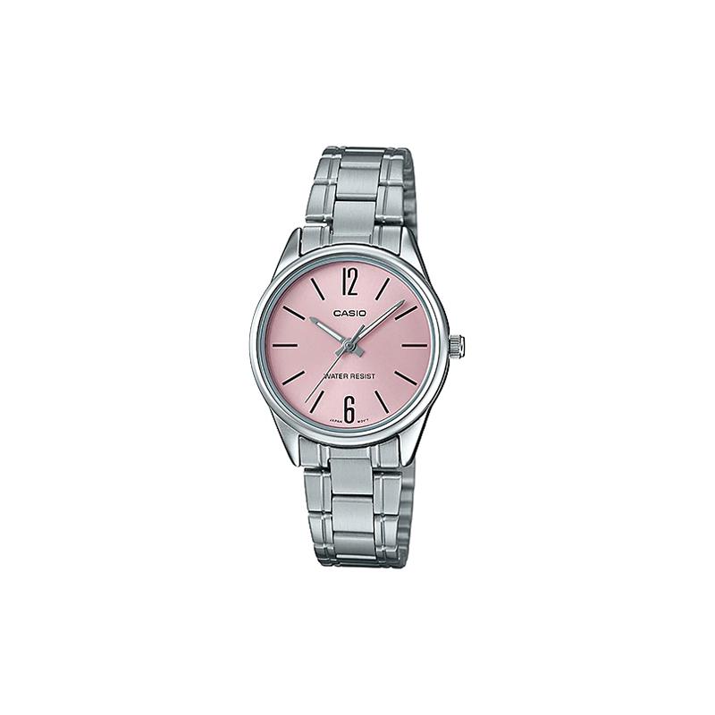 Casio Серия STANDARD, модный, деловой, ретро, литературный и универсальный, классические стрелки, кварцевый механизм, ремешок из нержавеющей стали, японский LTP-V005D-4B