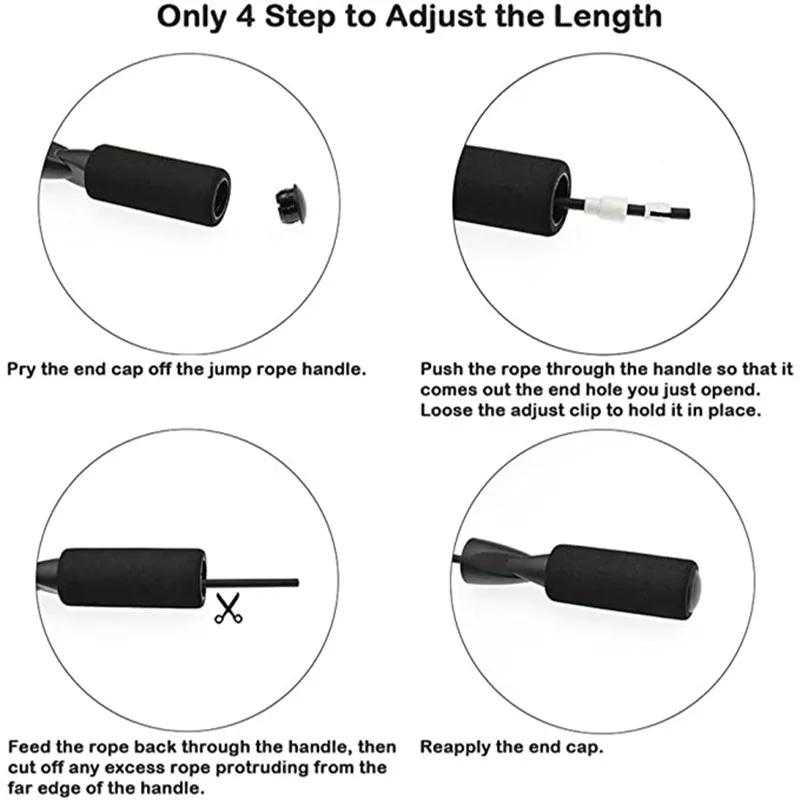 Single Piece Student Fitness Jump Rope Plastic Training Skipping Rope Bearing Handle PVC Rope Lose Weight Fitness Equipment