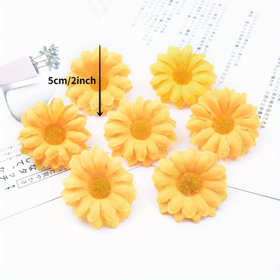 30шт DIY ручной работы Подсолнечник Дейзи Моделирование Шелковый Подсолнечник Поддельные Цветочные Гирлянды Материал