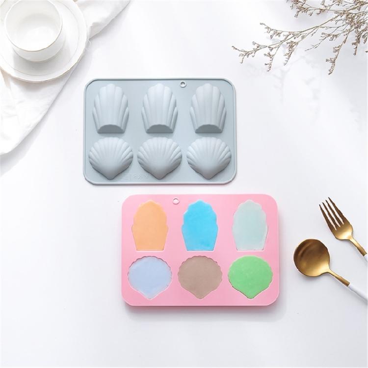 Форма для муссовых тортов 6 ячеек Форма для мадленов из силикона Инструмент для выпечки Легко моется
