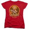Fraggle Rock Wembley Circle Womens T Shirt Red