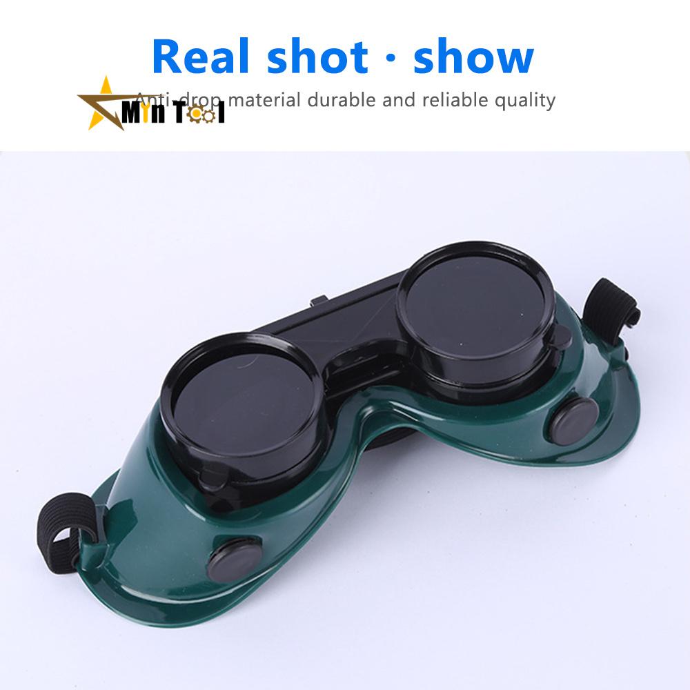 Double Flip Welding Glasses Cutting Welders Goggles Glasses Lenses Safety Protective Cutter Grinding Glasses Weld Asscessories