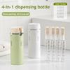 4 шт./набор 30 мл дорожная бутылка герметичная многоразовая бутылка для хранения лосьона, кондиционера, шампуня, дозатор, портативный многоразовый пустой контейнер для туалетных принадлежностей