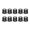 Set of 10 Adjustable Volume Control Knobs, Rotary Button Potentiometer Control Knobs with D-Shaped Shaft Caps for Electric Guitars and Basses