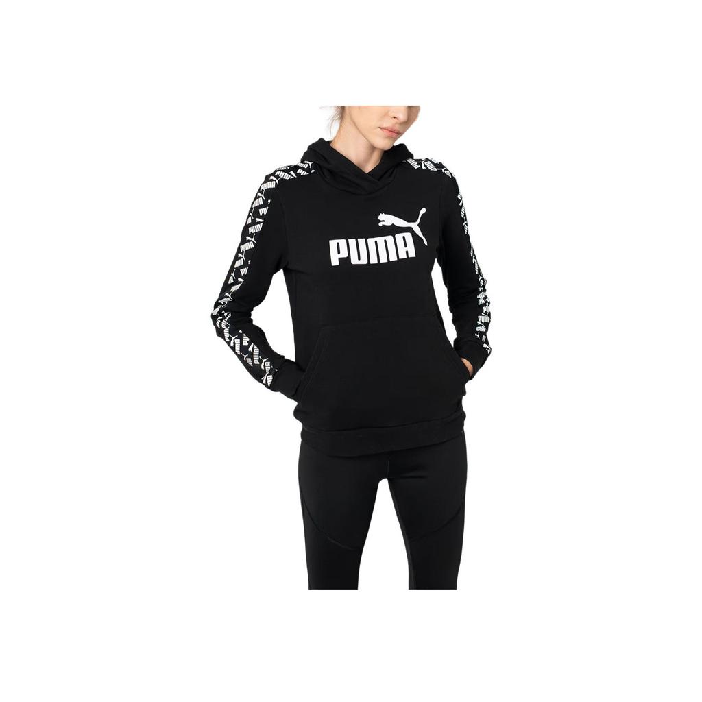 Puma Повседневная толстовка с капюшоном с принтом Женские топы Черный 583817-01