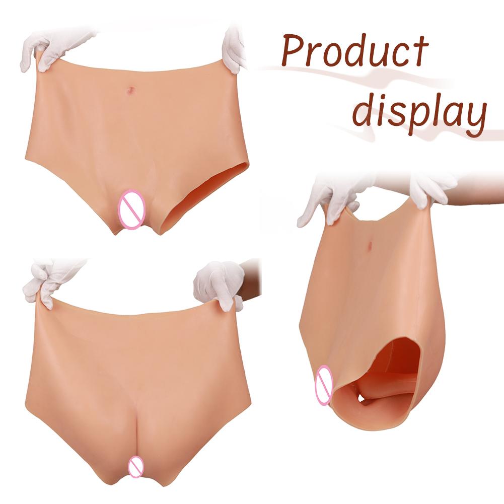 Silicone Realistic Fake Vagina Pants Cosplay Underwear Crossdressing Drag Queen Women Panties Crossdresser Transgender Gay