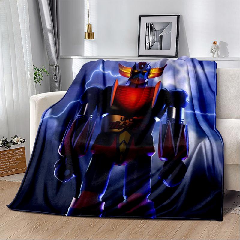 НЛО робот Grendizer аниме мультфильм мягкое плюшевое одеяло, фланелевое одеяло для гостиной, спальни, кровати, дивана, пикника, детей