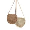 National Style Cute Shell Shape Shoulder Woven Bag Korean Small Fresh Oblique Straw Bag