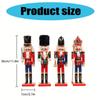Intricately Carved Wooden Nutcracker Christmas Nutcracker Festival Christmas Mini Soldier Decorations Fine Craft