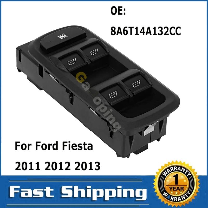 Электрический переключатель стеклоподъемника для Ford Fiesta Ecosport 2011-2013 Передняя кнопка управления стеклоподъемником Запчасти 8A6T14A132CC Автоаксессуары