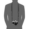 Hakuba Camera Strap Luft Design Twill Neck Strap KST-65T25 25mm Wide Flexible Shoulder and Hand Wrap Compatible for Mirrorless Cameras